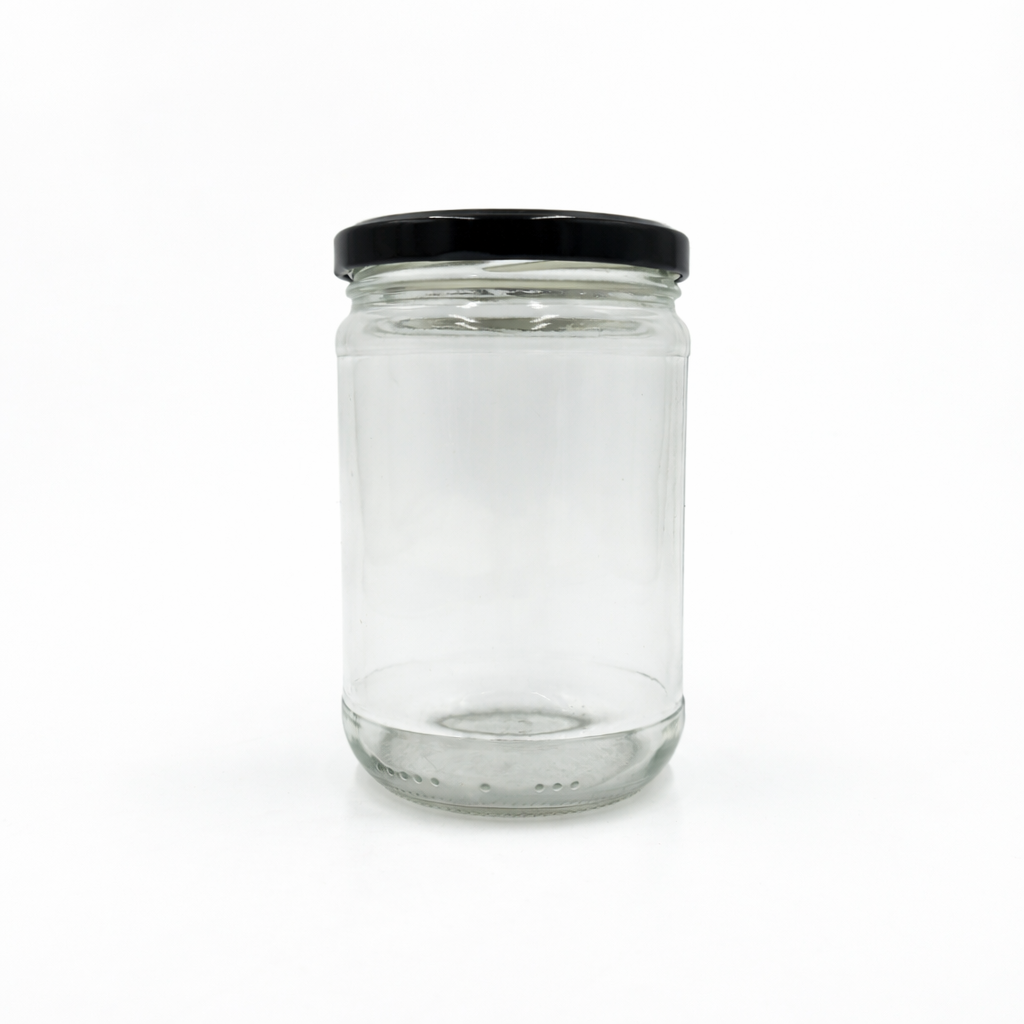 1000ml Jar with 82mm Lug Cap - Black