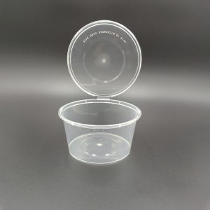 Plastic Tub with attach lid - 450ml