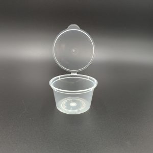 Plastic tub with attach lid - 80ml