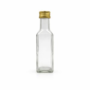 100ml Marasca Bottle with 25mm ROPP - Gold Cap