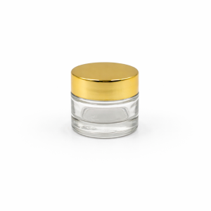 10gm Cosmetic jar with Gold cap