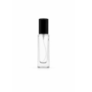 20ml Square Perfume Glass Bottle – Belovita Cap - Black