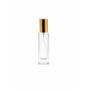 20ml Square Perfume Glass Bottle – Belovita Cap - Gold