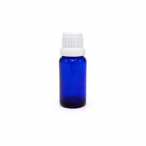 20ml Blue Dropper Bottle – Euro Cap & Insert – White