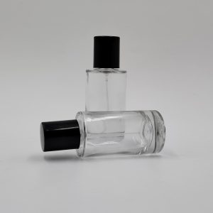 50ml Round Perfume Bottle – Jio Cap – Black