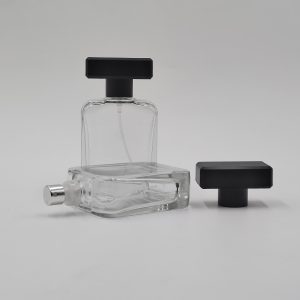 50ml Square Spl Perfume Bottle – T - Cap – Black