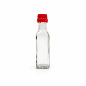 100ml Marasca Bottle with 25mm Dual Locking - Red Cap