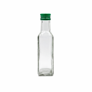 100ml Marasca Bottle with 25mm ROPP - Green Cap