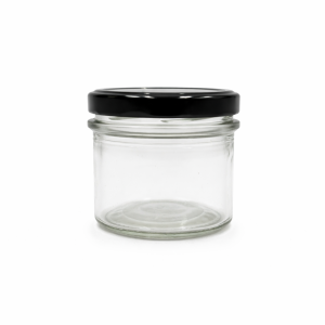 130ml Jar with 63mm Lug Cap - Black