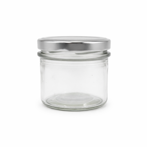 130ml Jar with 63mm Lug Cap - Silver