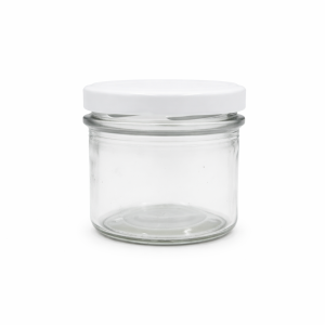 130ml Jar with 63mm Lug Cap - White