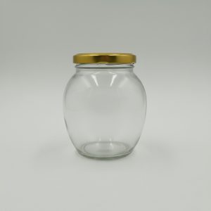 350ml Apple Jar with 63mm Lug Cap - Gold