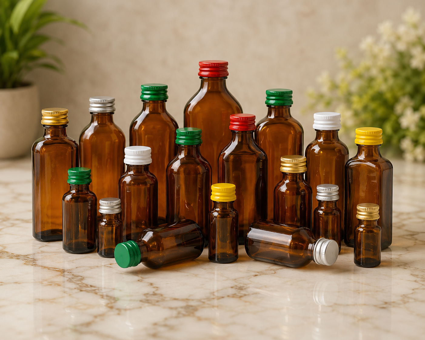 Amber Glass Bottle