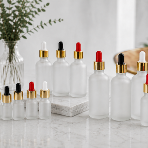 Clear Frosted Dropper Bottle