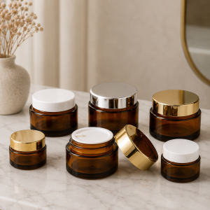 Cosmetic jar  Amber 30gm/50gm