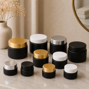 Cosmetic jar Black Matt 10gm/30gm/50gm