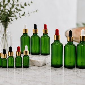 Green Dropper Bottle