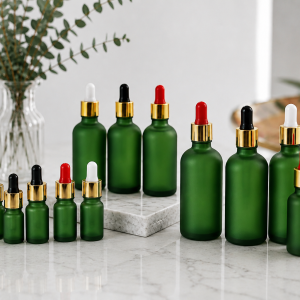 Green Matt Dropper Bottle
