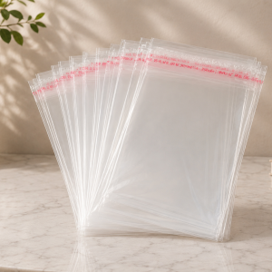 Self Adhesive Pouches Clear, Tag