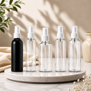 Plastic Cosmetic Bottles With Spray Pump